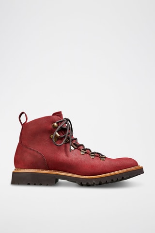 Boots en cuir Julie  - Rouge