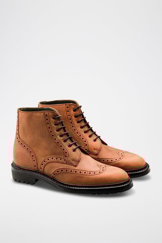 Boots en cuir Butcher 2  - Noir et marron