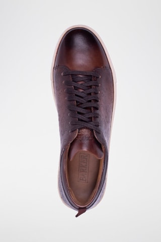 Baskets en cuir Paisley  - Marron