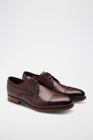 Derbies de piel Ealing  - Rojo