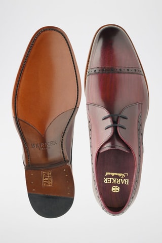 Derbies de piel Ealing  - Rojo