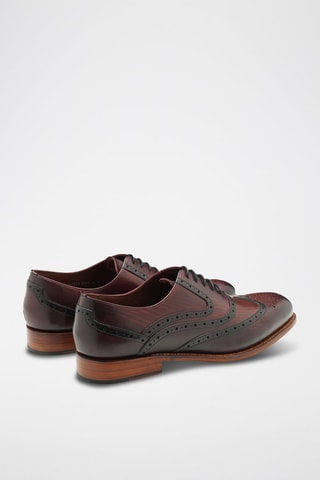 Richelieus en cuir Chiswick  - Rouge