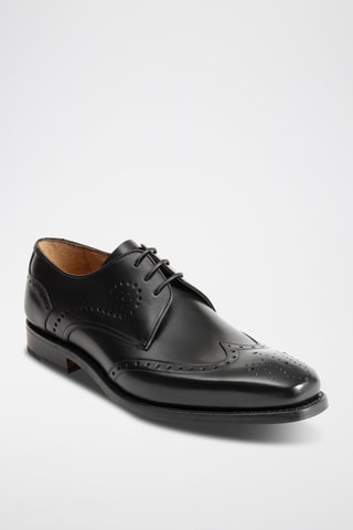 Derbies de piel bovina George  - Negro