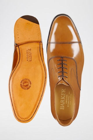 Richelieus en cuir verni Malvern  - Marron