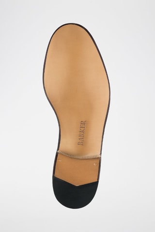 Mocasines de piel de charol Wade  - Negro y plateado