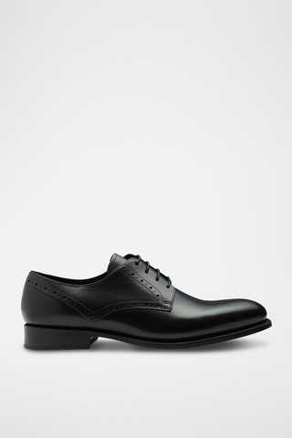 Derbies de piel bovina Buckhurst  - Negro