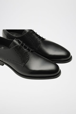 Derbies de piel bovina Buckhurst  - Negro