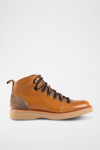 Boots en cuir Frank  - Marron