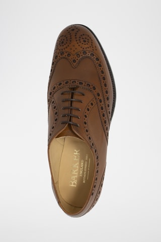 Richelieus en cuir Padstow  - Noir et marron