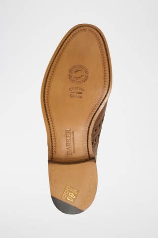 Richelieus en cuir Padstow  - Noir et marron