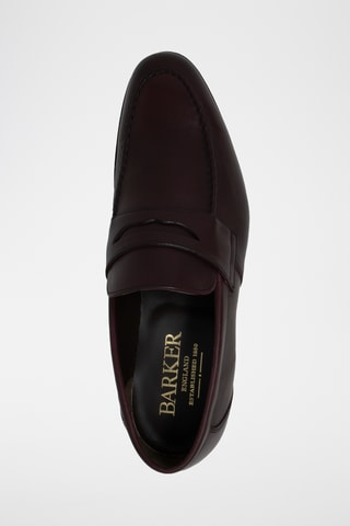 Mocasines de piel bovina Warner  - Rojo