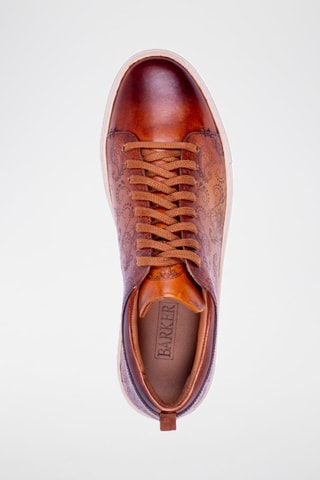 Baskets en cuir Paisley  - Marron