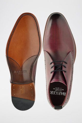 Boots en cuir Fulham  - Noir et rouge