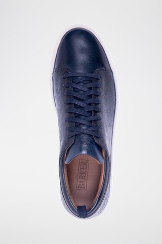 Baskets en cuir Paisley  - Bleu