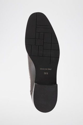 Derbys en cuir de veau Studded  - Noir