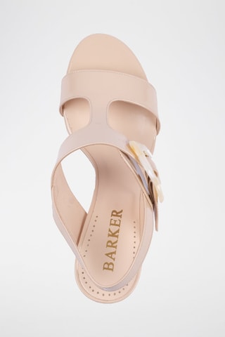 Sandales à talons en cuir verni Sandolo 407  - Blanc