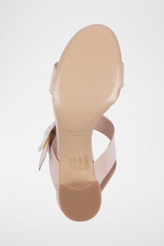 Sandales à talons en cuir verni Sandolo 407  - Blanc