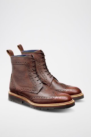 Boots en cuir Woodbury  - Marron