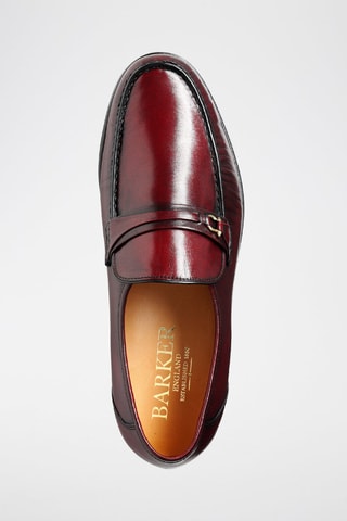 Mocasines de piel Wade  - Rojo y dorado