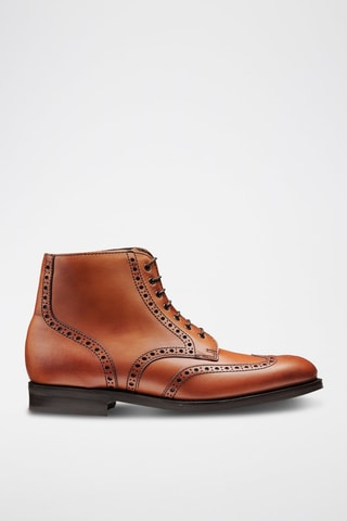 Boots en cuir de veau Butcher  - Noir et marron