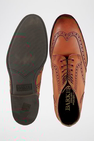 Boots en cuir de veau Butcher  - Noir et marron