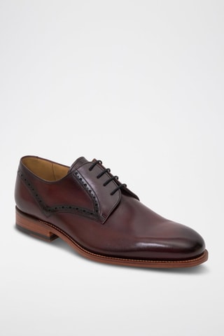 Derbies de piel Trent  - Rojo
