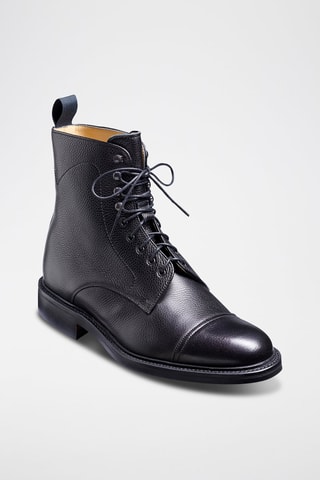 Boots en cuir Donegal  - Noir