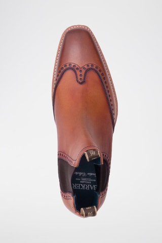 Boots Chelsea en cuir Moreton  - Marron