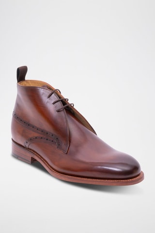 Boots en cuir Tyne  - Marron