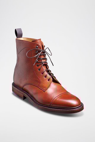 Boots en cuir Donegal  - Marron