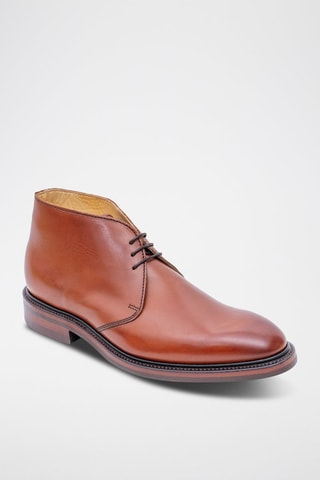 Boots en cuir de veau Rosedale  - Marron