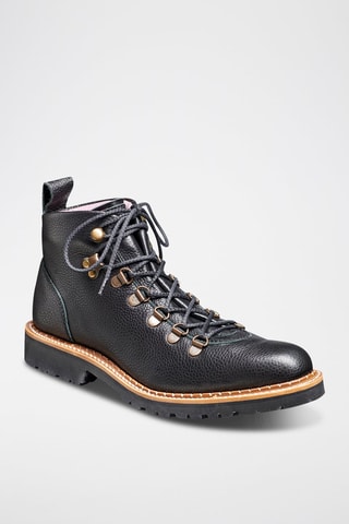 Boots en cuir Julie  - Noir