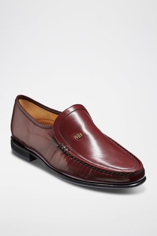 Mocasines de piel Valencia  - Rojo y dorado