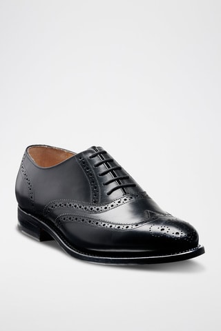 Richelieus de piel bovina Glasgow  - Negro