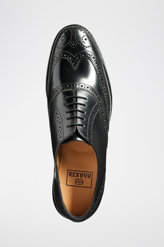 Richelieus de piel bovina Glasgow  - Negro