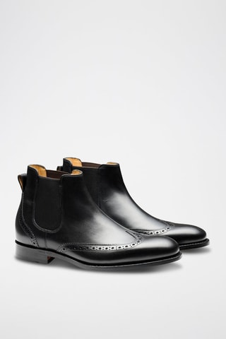 Boots Chelsea en cuir Mersey  - Noir