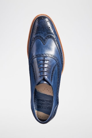 Richelieus de piel Valiant  - Azul