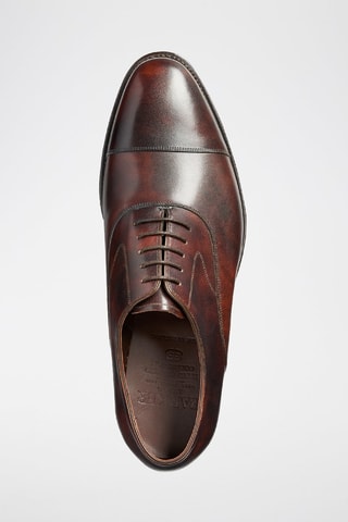 Derbies de piel bovina de charol Falsgrave  - Rojo y marrón