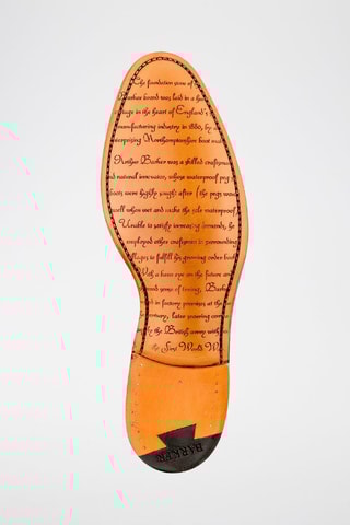 Derbies de piel bovina de charol Falsgrave  - Rojo y marrón