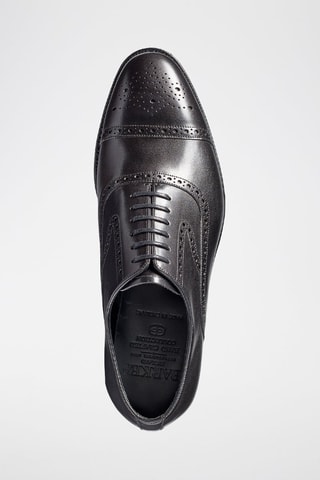 Richelieus de piel bovina Lerwick  - Negro