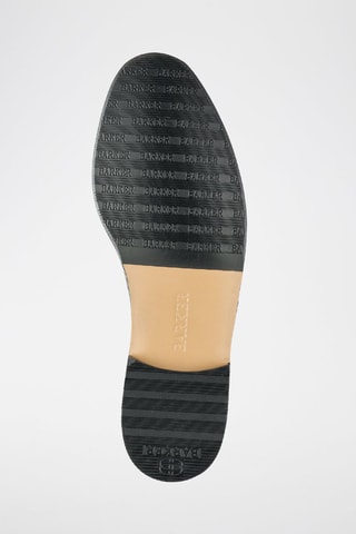 Mocasines de piel Jefferson  - Negro y rojo