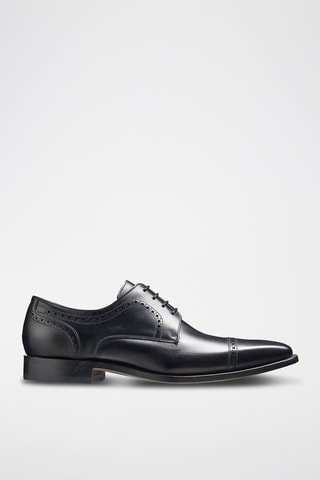 Derbies de piel Leo  - Negro