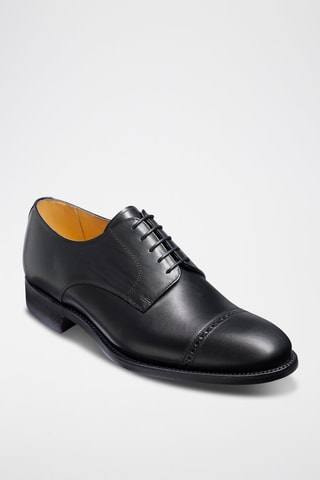 Derbies de piel bovina Angel  - Negro