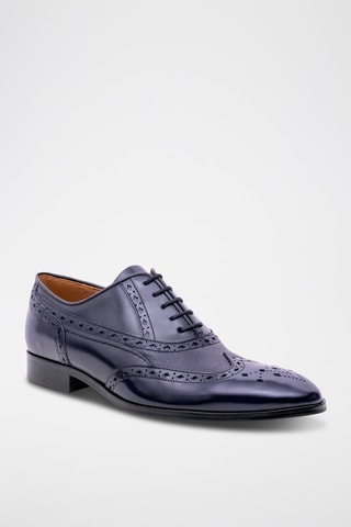 Derbies de piel Bampton  - Azul