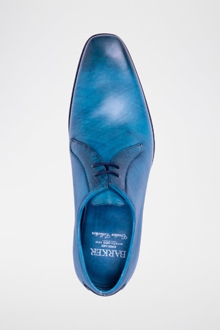 Derbies de piel bovina Derwent  - Azul