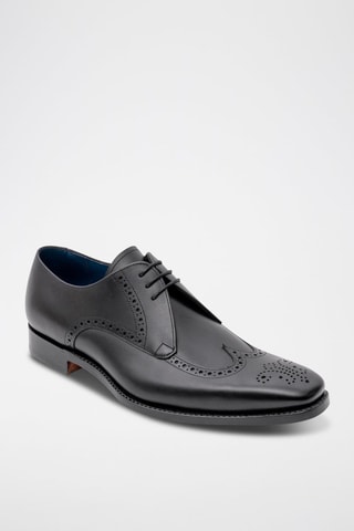 Derbies de piel bovina Spike  - Negro