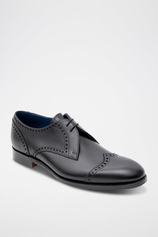 Derbies de piel bovina Matlock  - Negro