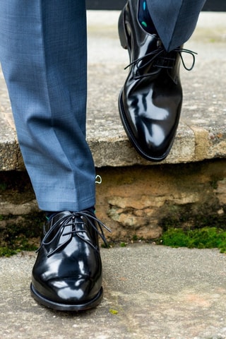 Derbies de piel de charol Wickham  - Negro