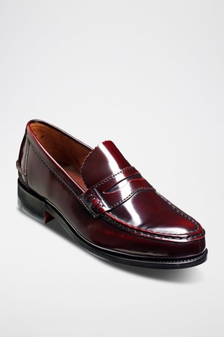 Mocasines de piel Caruso  - Rojo