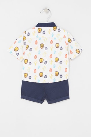 Overhemd en Short - Marineblauw